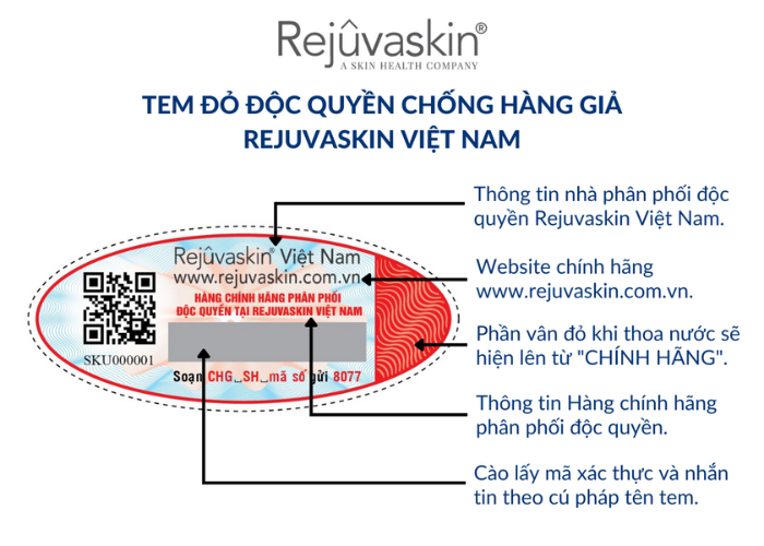 Tem chống hàng giả của Rejuvaskin Việt Nam