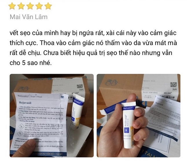 Làm mờ sẹo lồi bằng Rejuvasil tri seo loi bang Rejuvasil