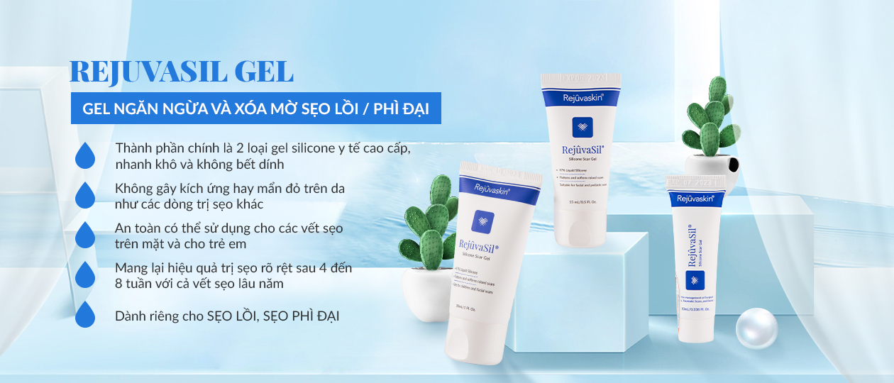 Gel Silicone Xóa Mờ Sẹo Lồi/ Sẹo Phì Đại Scar Rejuvasil