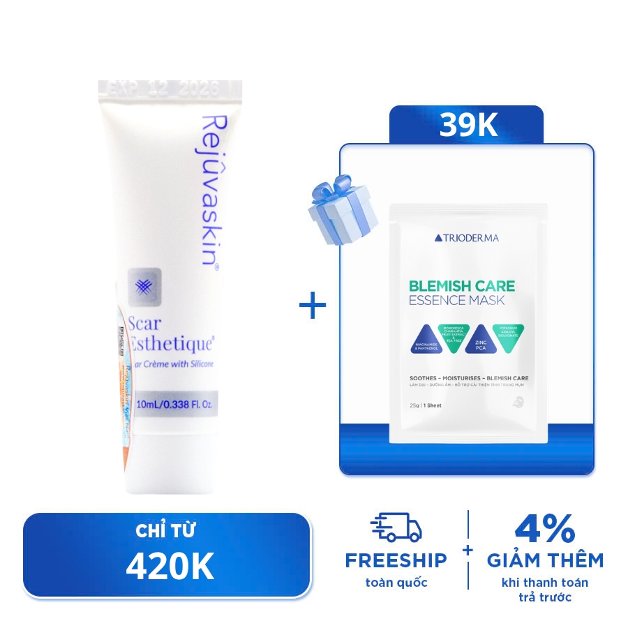 Kem Xóa Mờ Và Lấp Đầy Sẹo Thâm/ Sẹo Rỗ/ Sẹo Lõm Rejuvaskin Scar Esthetique 10ml 