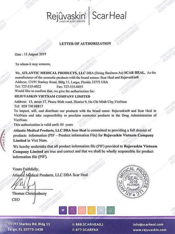 Rejuvaskin Việt Nam là nhà nhập khẩu và phân phối hợp pháp duy nhất Rejuvaskin tại Việt Nam công bố tem chống hàng giả mới