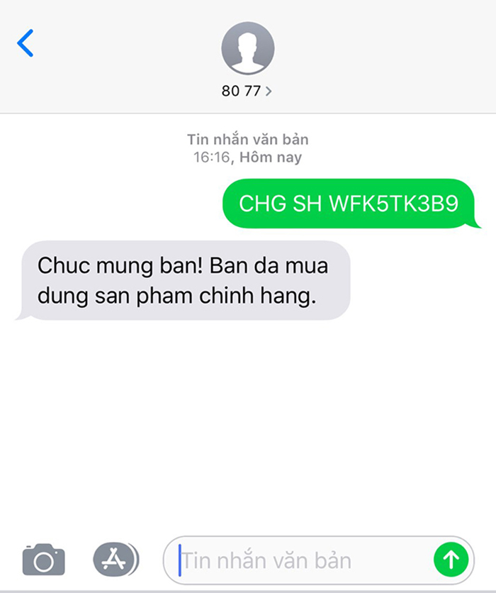Tổng đài gửi tin nhắn xác thực sản phẩm chính hãng của Rejuvaskin Tổng đài gửi tin nhắn xác thực sản phẩm chính hãng của Rejuvaskin