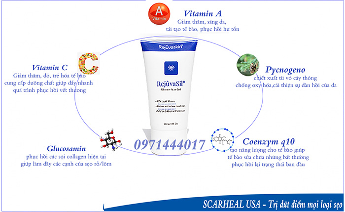 Những thành phần tự nhiên giúp đặc làm mờ sẹo lồi một cách hiệu quả và an toàn từ gel đặc làm mờ sẹo lồi Rejuvasil