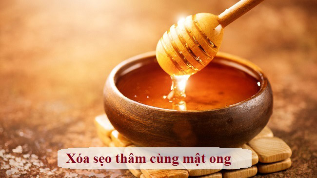 Làm mờ sẹo thâm bằng mật ong tri seo tham bang mat ong