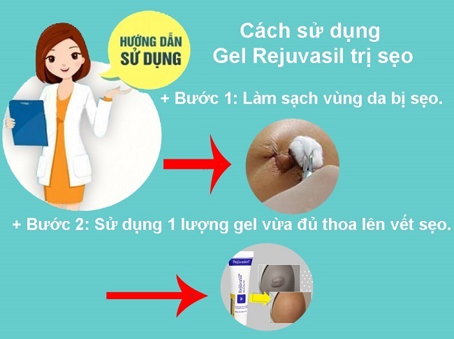 Cách sử dụng kem làm mờ sẹo Rejuvasil