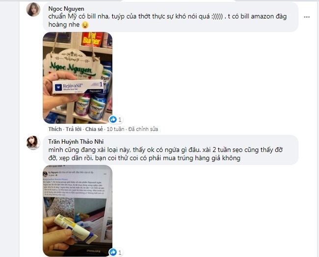 Phản hồi sau khi dùng kem làm mờ sẹo lồi 