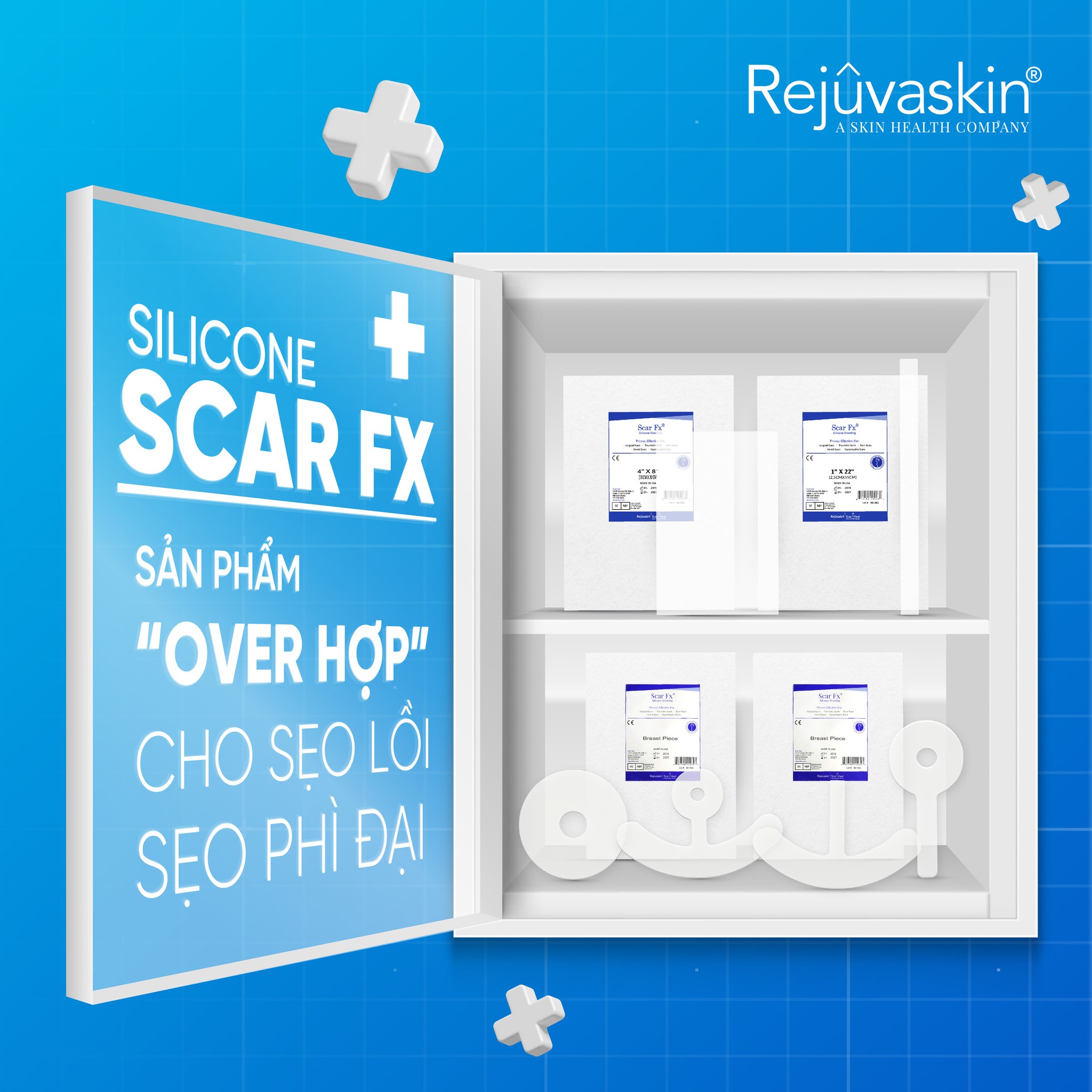 Miếng dán làm mờ sẹo lồi Scar FX