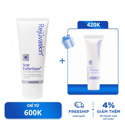 Kem Xóa Mờ Và Lấp Đầy Sẹo Thâm/ Sẹo Rỗ/ Sẹo Lõm Rejuvaskin Scar Esthetique 60ml  Kem Xóa Mờ Và Lấp Đầy Sẹo Thâm/ Sẹo Rỗ/ Sẹo Lõm Rejuvaskin Scar Esthetique 60ml